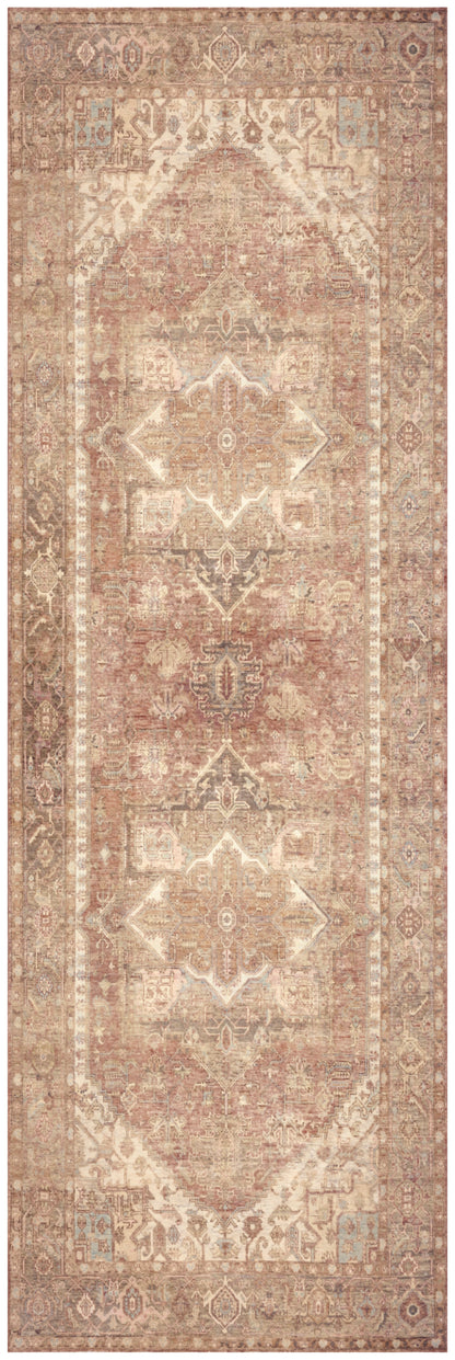 Nourison Home Vintage Washables VWS14 Gold Traditional Flat Weave Rug