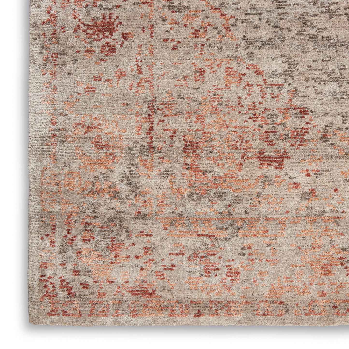 Nourison Home Lucent  Silver Red  Transitional