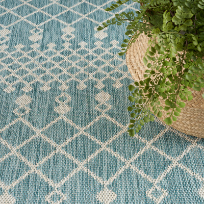 Nourison Home Positano  Aqua  Contemporary