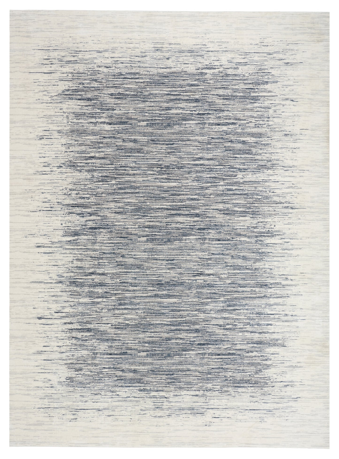 DKNY Grand Street GRN04 Ivory Blue Contemporary Power-loomed Rug