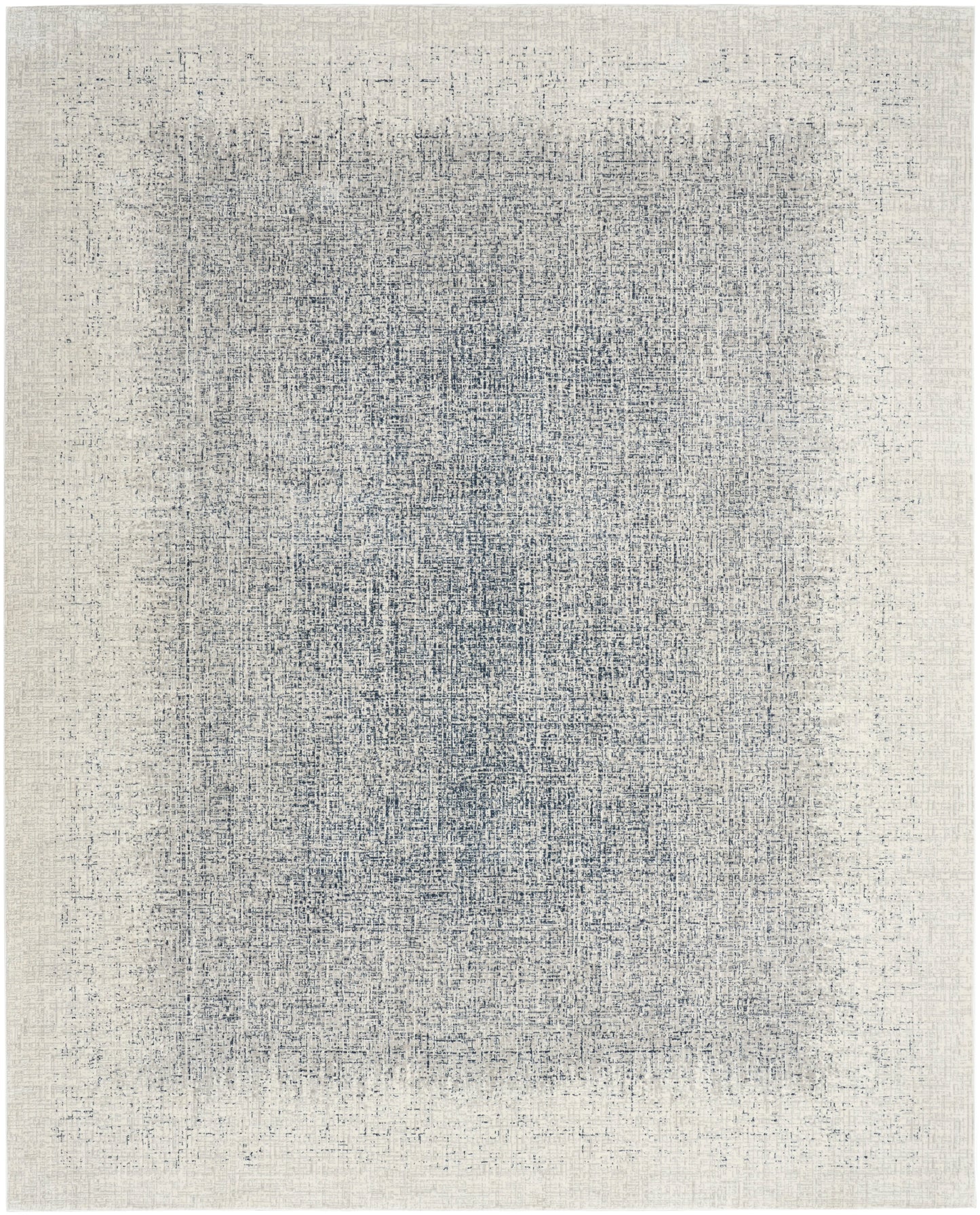 DKNY Grand Street GRN03 Ivory Blue Contemporary Power-loomed Rug