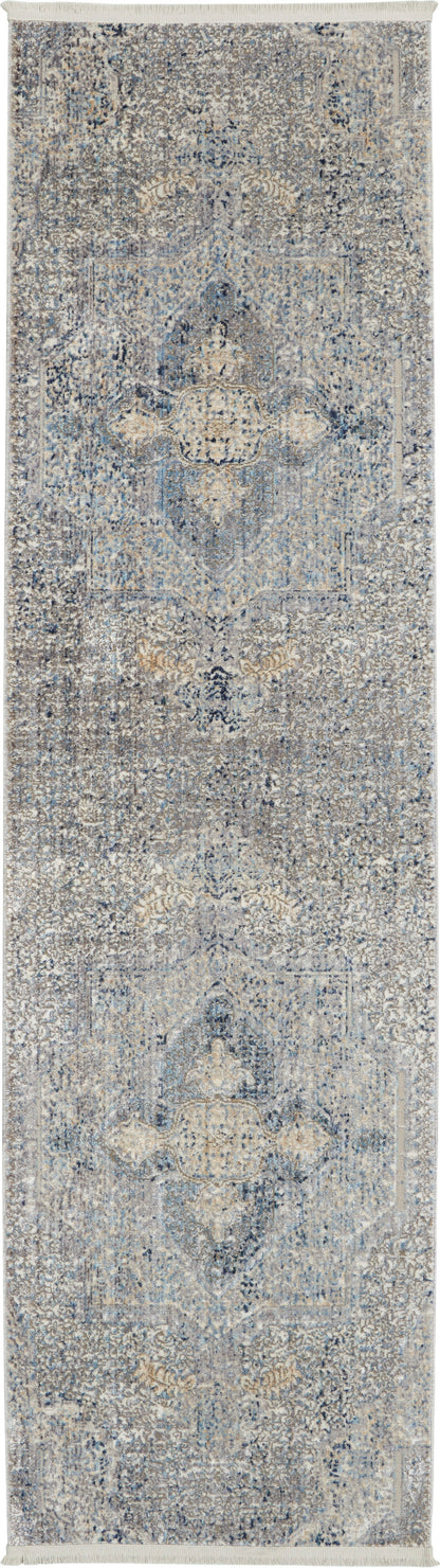 Nourison Home Lustrous Weave LUW04 Blue Grey  Power-loomed Rug