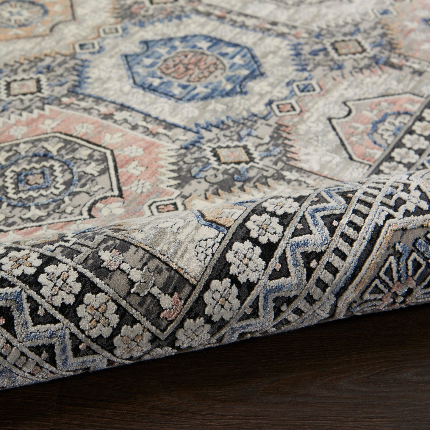 Nourison Home Starry Nights  Grey Navy  Traditional