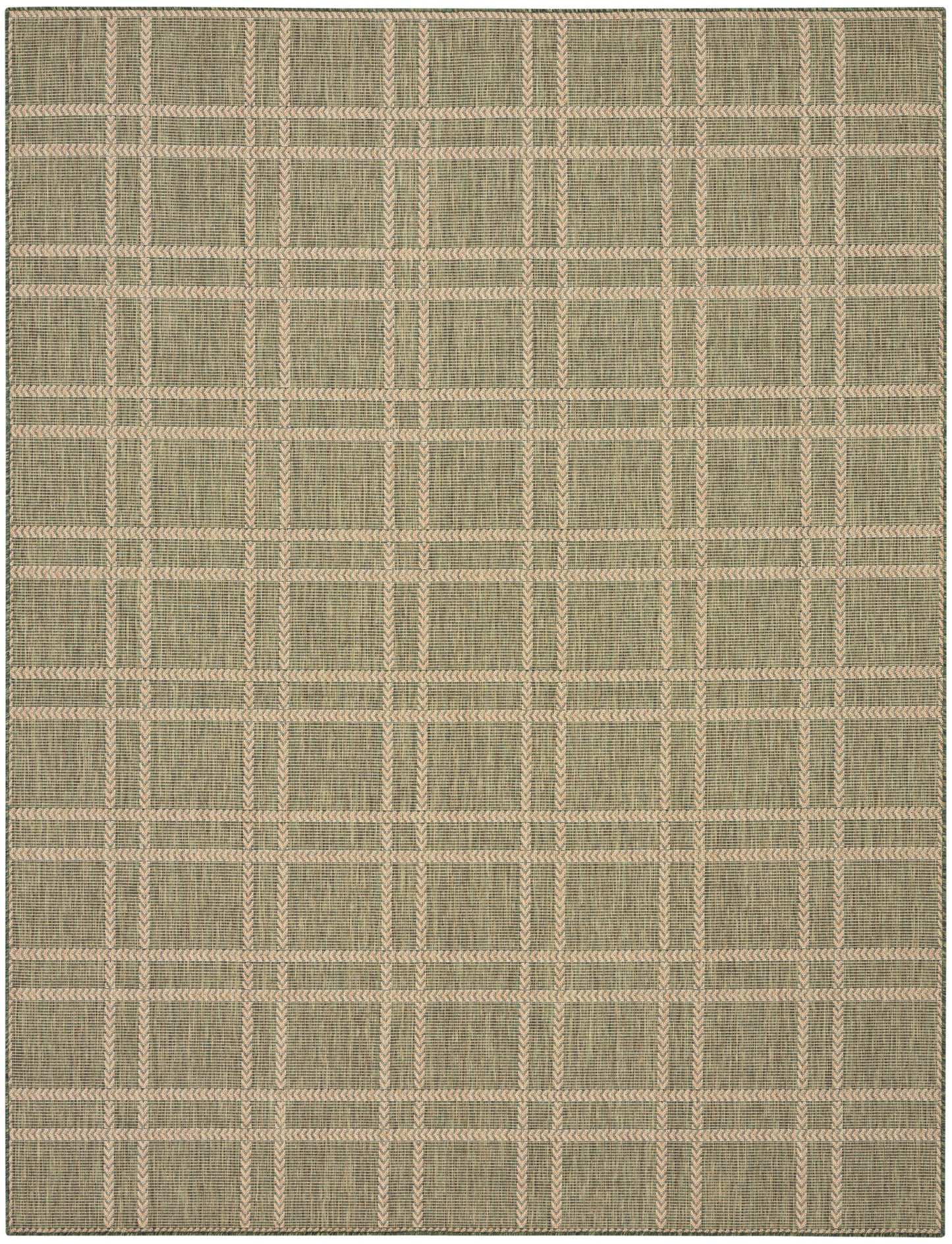 Nourison Home Horizon Indoor/Outdoor HOZ04 Green Contemporary Power-loomed Rug