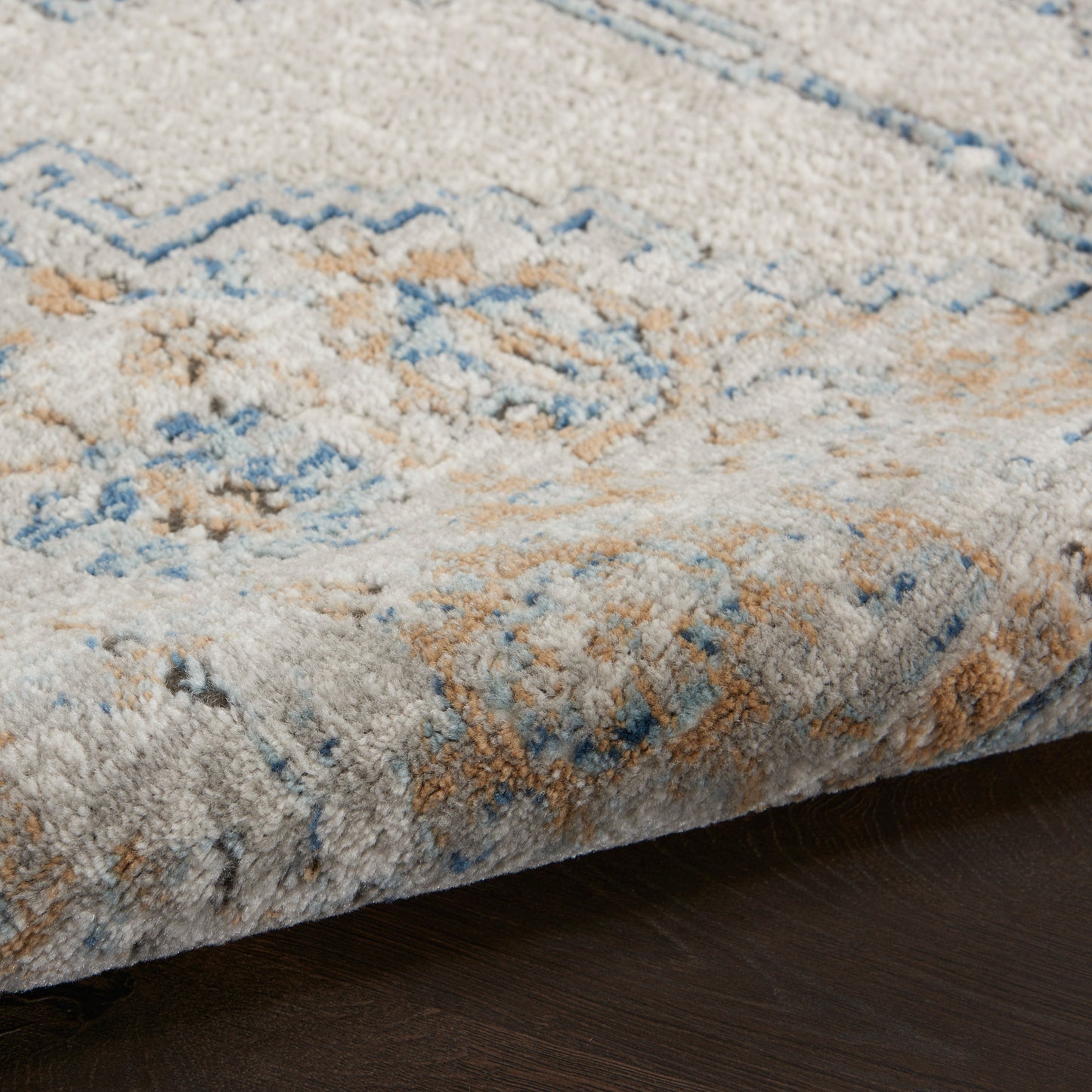 Nourison Home Quarry  Grey Light Blue  Traditional