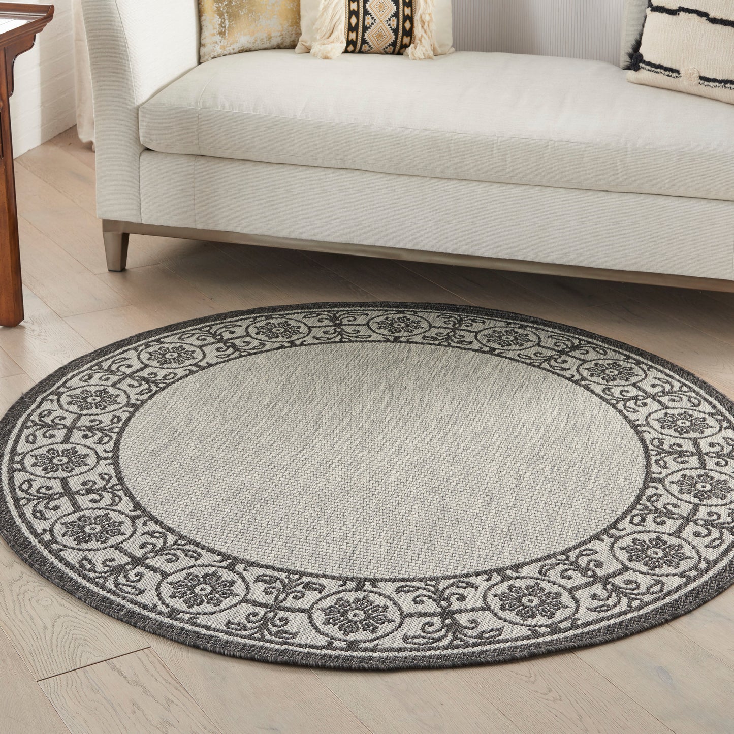Nourison Home Country Side  Ivory Charcoal  Transitional