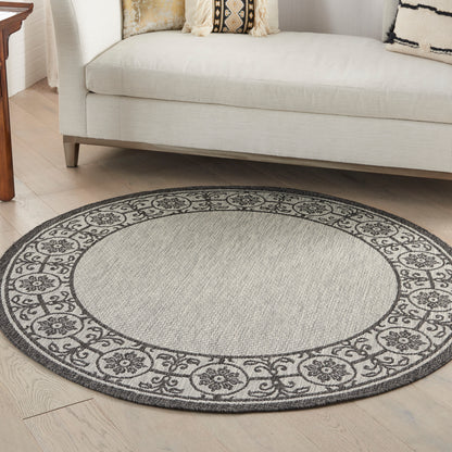 Nourison Home Country Side  Ivory Charcoal  Transitional