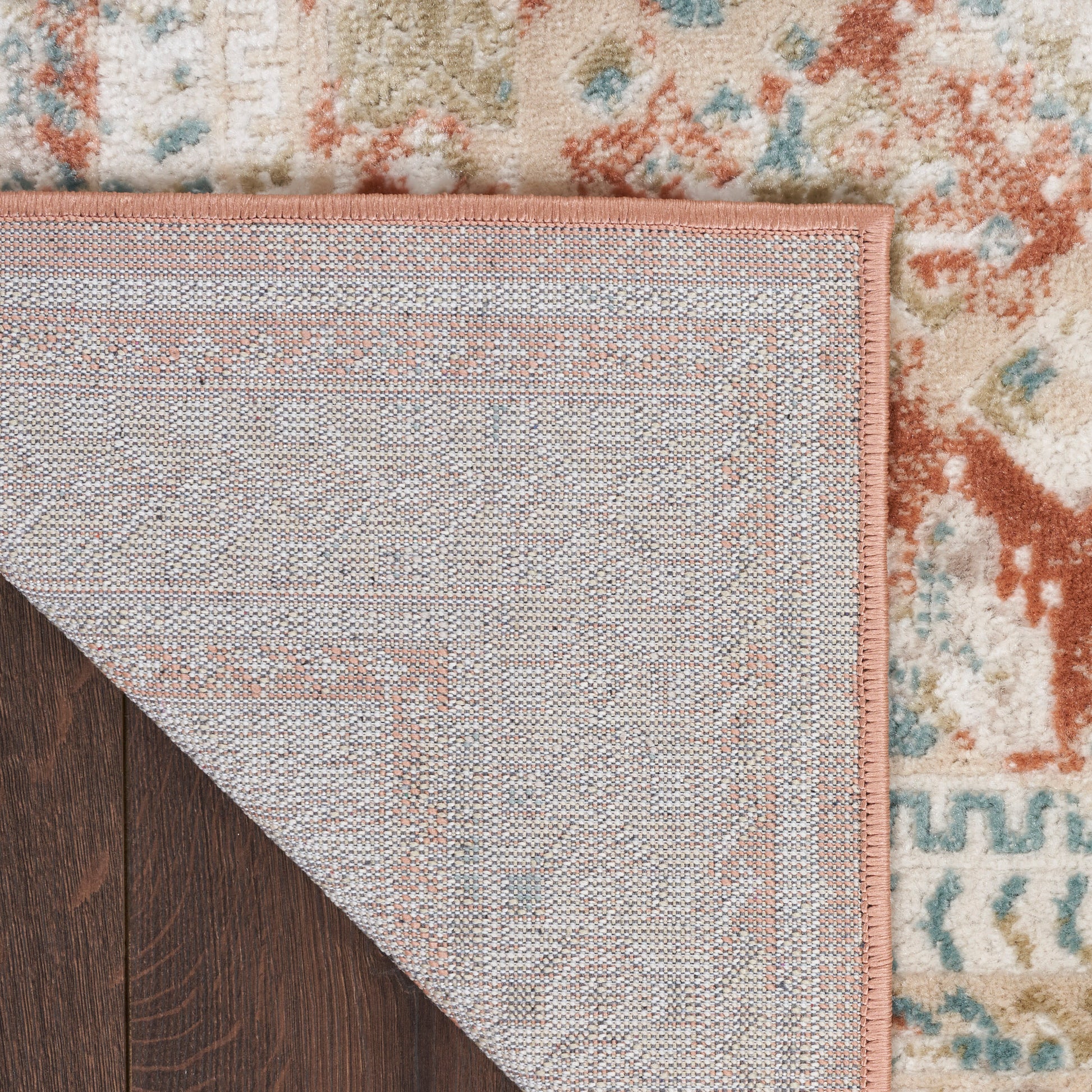 Nourison Home Thalia  Rust Multicolor  Transitional