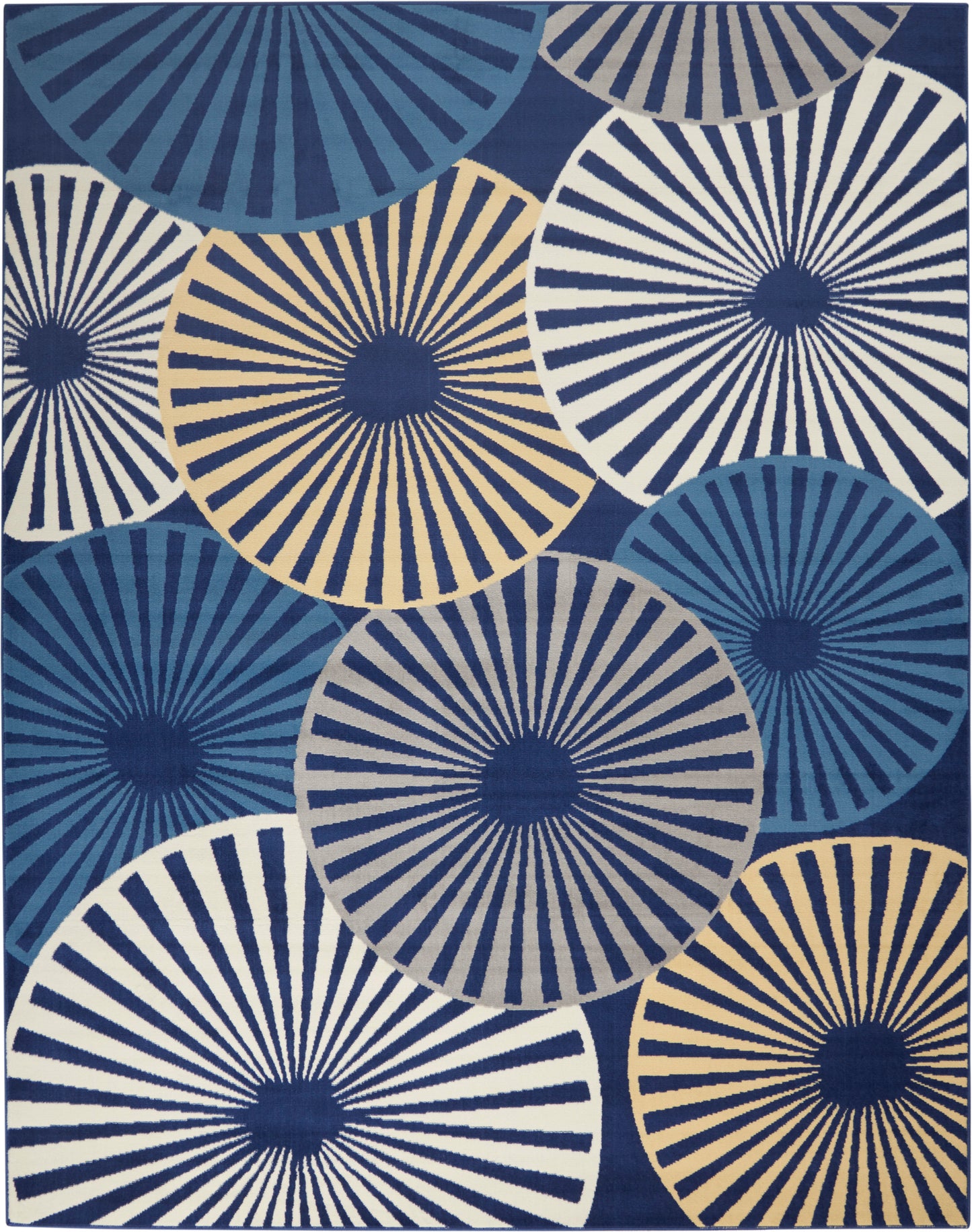 Nourison Home Grafix  Navy  Contemporary