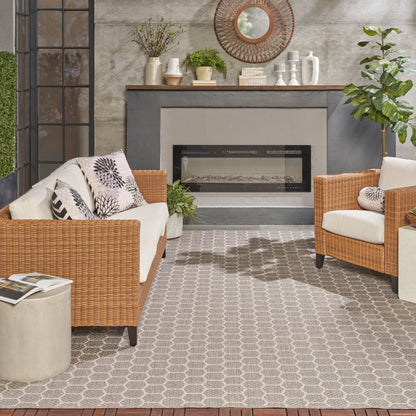 Nourison Home Twist Reversible  Grey  Contemporary
