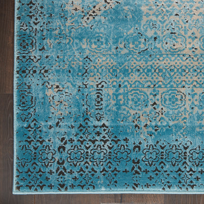 Nourison Home Karma  Blue  Traditional