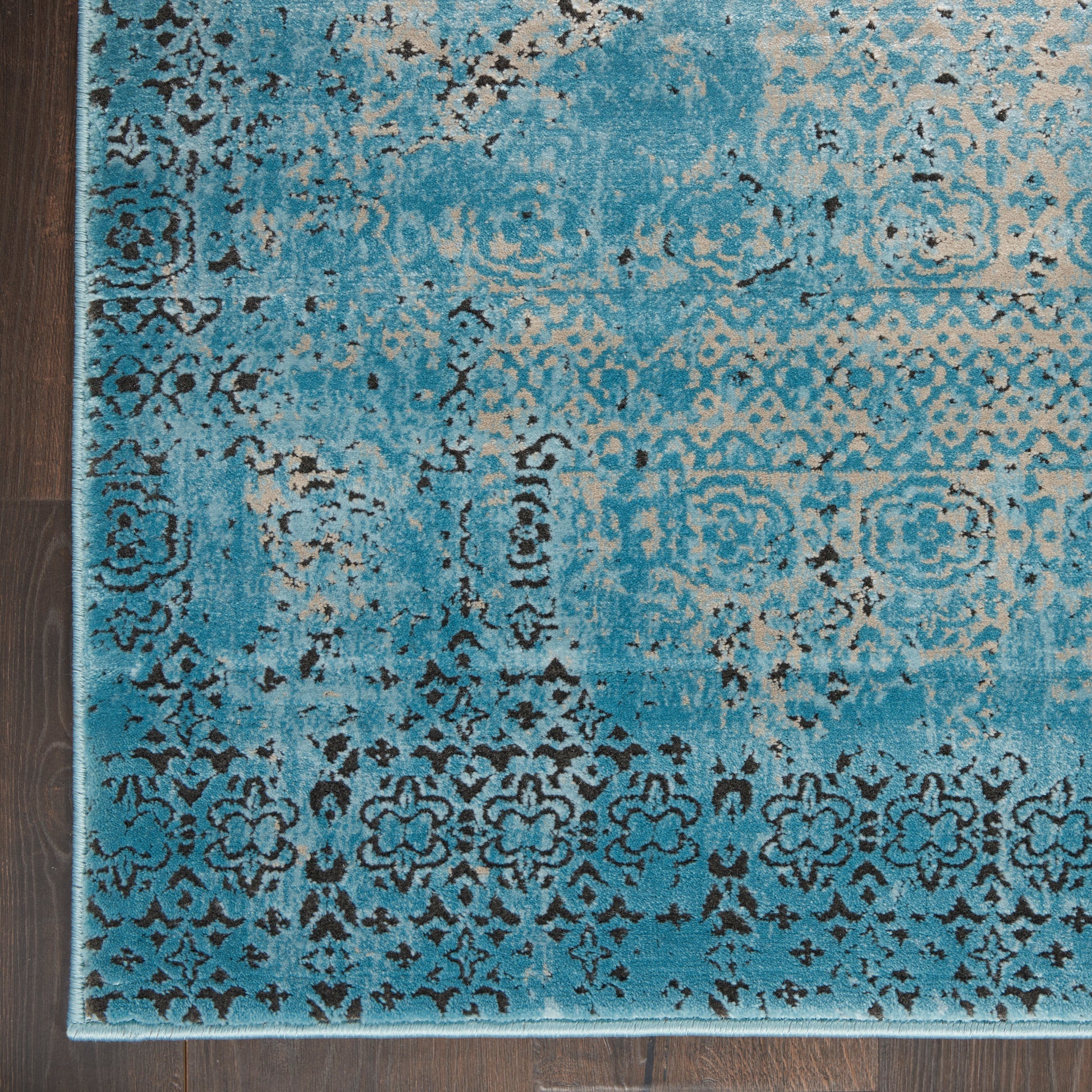 Nourison Home Karma  Blue  Traditional