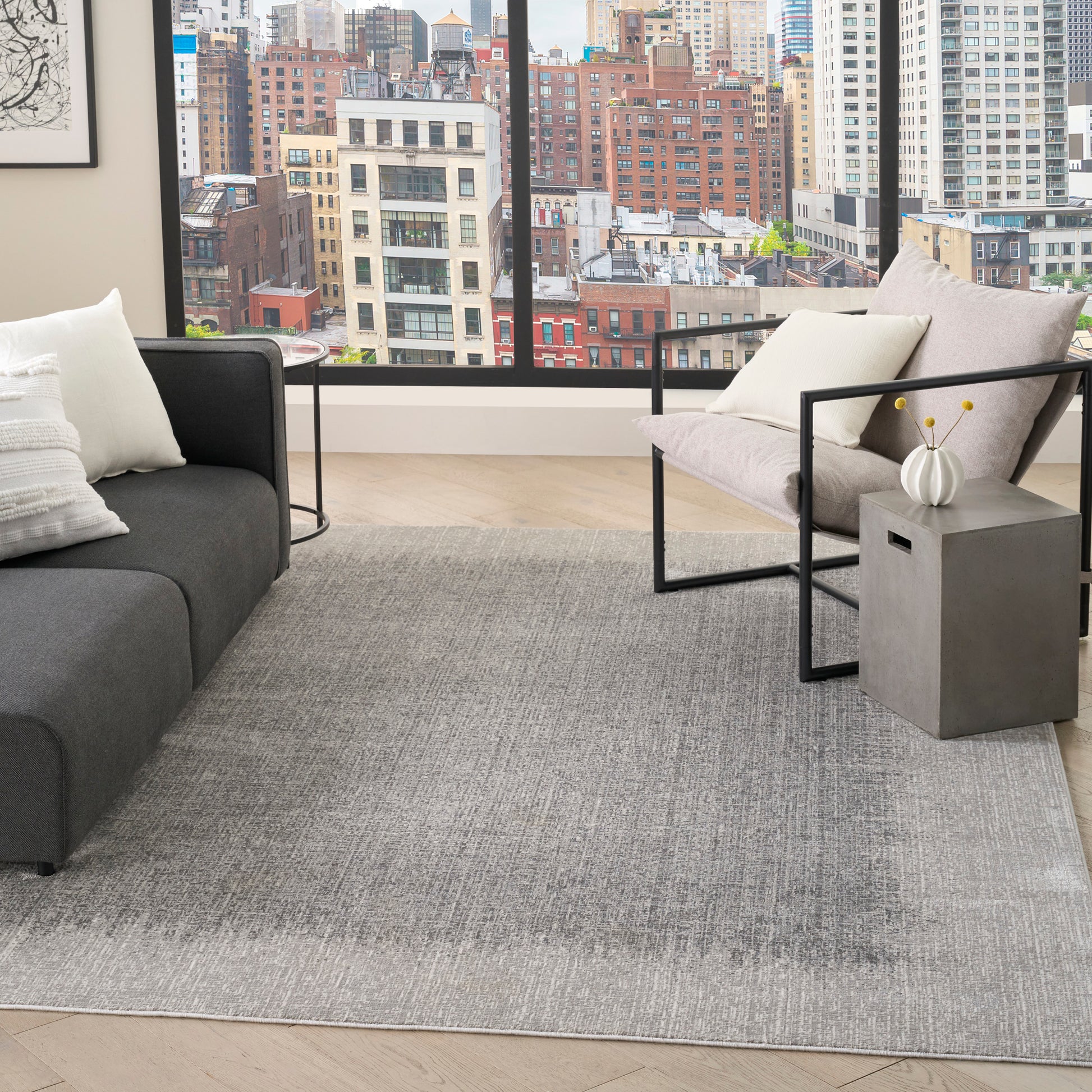 DKNY Grand Street  Light Grey  Contemporary