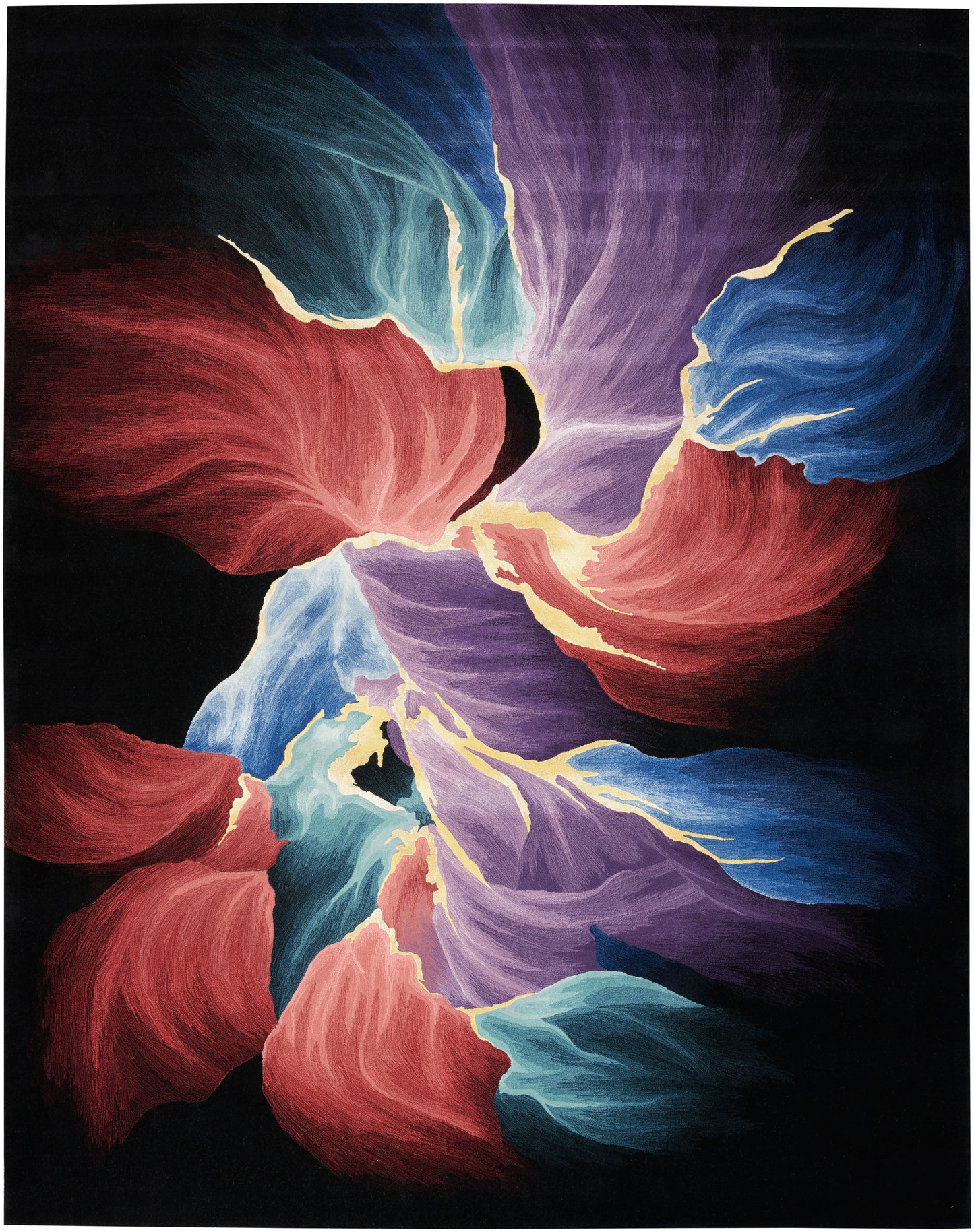 Nourison Home Prismatic PRS34 Black Contemporary Hand Tufted Rug