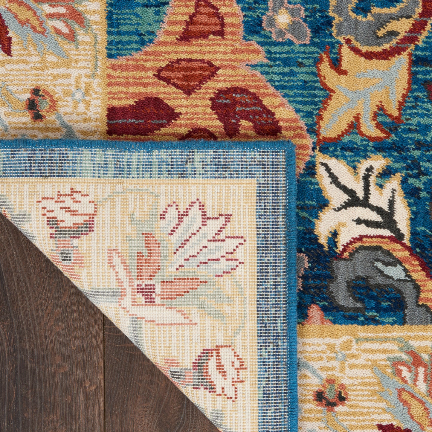 Nourison Home Parisa  Denim Multicolor  Transitional