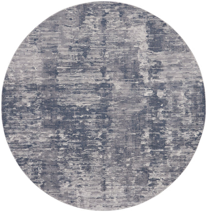 Nourison Home Rustic Textures RUS05 Grey Contemporary Power-loomed Rugs