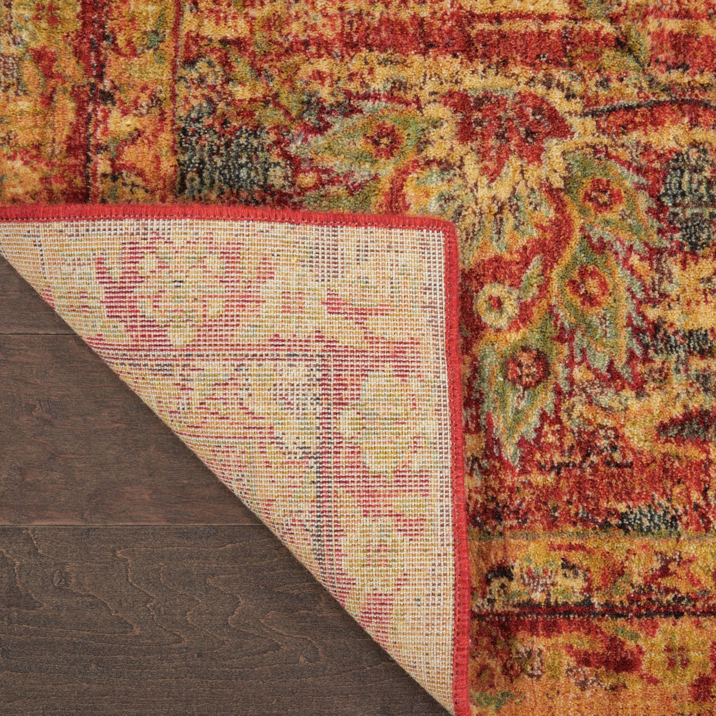 Nourison Home Jewel  Red  Traditional