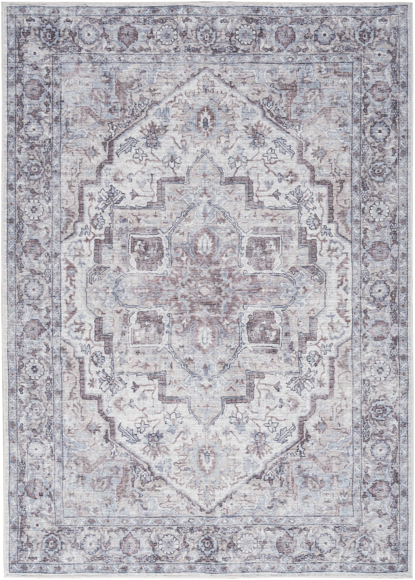 Nourison Home New Concept Washables SR101 Ivory Beige Traditional Machine Woven Rug