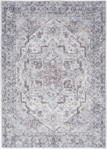 Nourison Home New Concept Washables SR101 Ivory Beige Traditional Machine Woven Rug