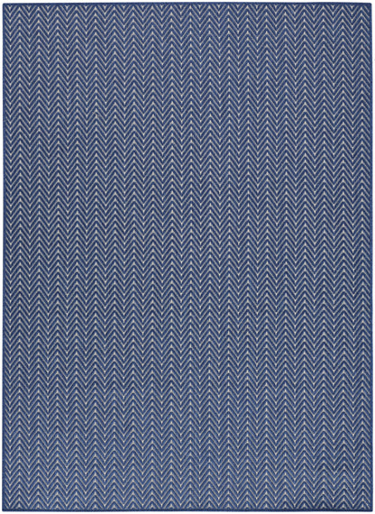 Nourison Home Horizon Indoor/Outdoor HOZ02 Navy Contemporary Power-loomed Rug