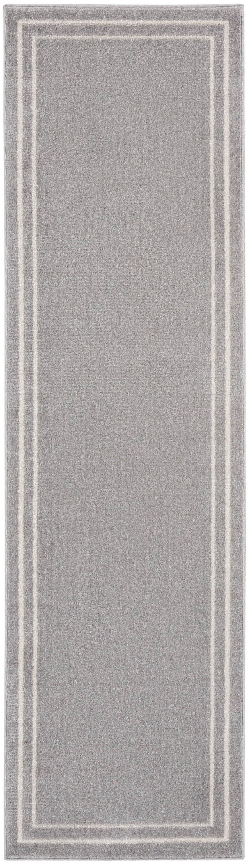 Nourison Home Nourison Essentials NRE02 Grey Ivory Contemporary Power-loomed Rug