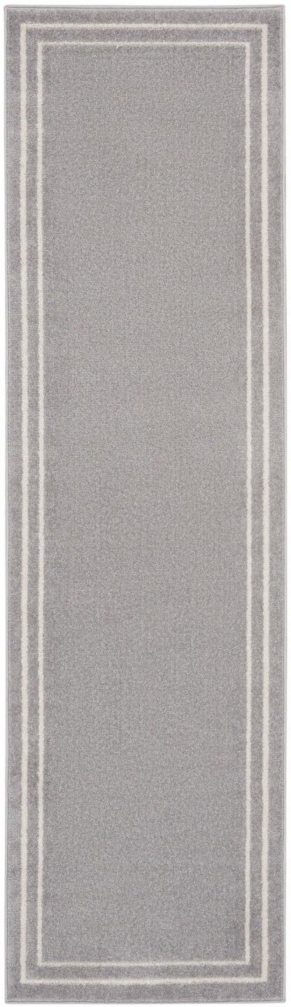 Nourison Home Nourison Essentials NRE02 Grey Ivory Contemporary Power-loomed Rug