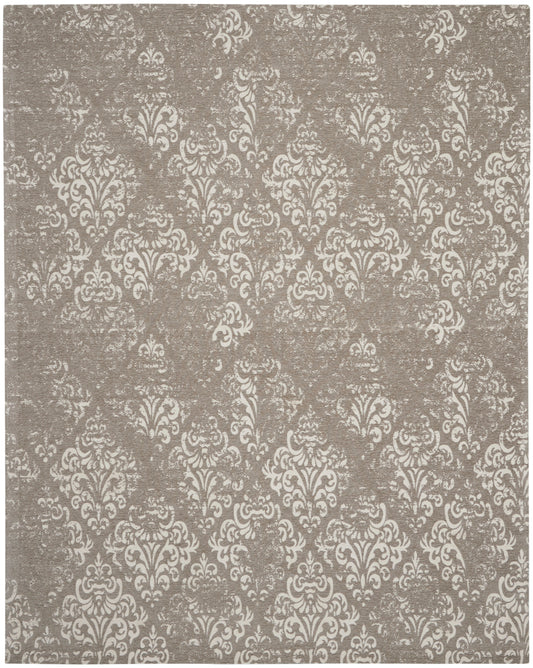 Nourison Home Damask  Ivory Grey  Traditional