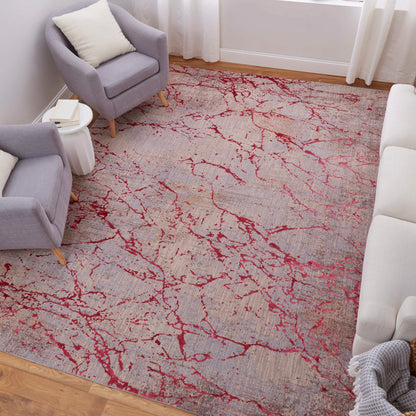 Feizy Pryor  Pink Multi Modern/Casual/Bohemian & Eclectic