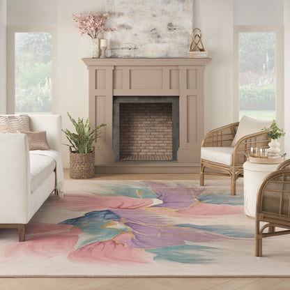 Nourison Home Prismatic  Ivory  Contemporary