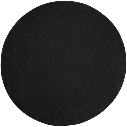 Nourison Home Nourison Essentials NRE01 Black Contemporary Power-loomed Rug