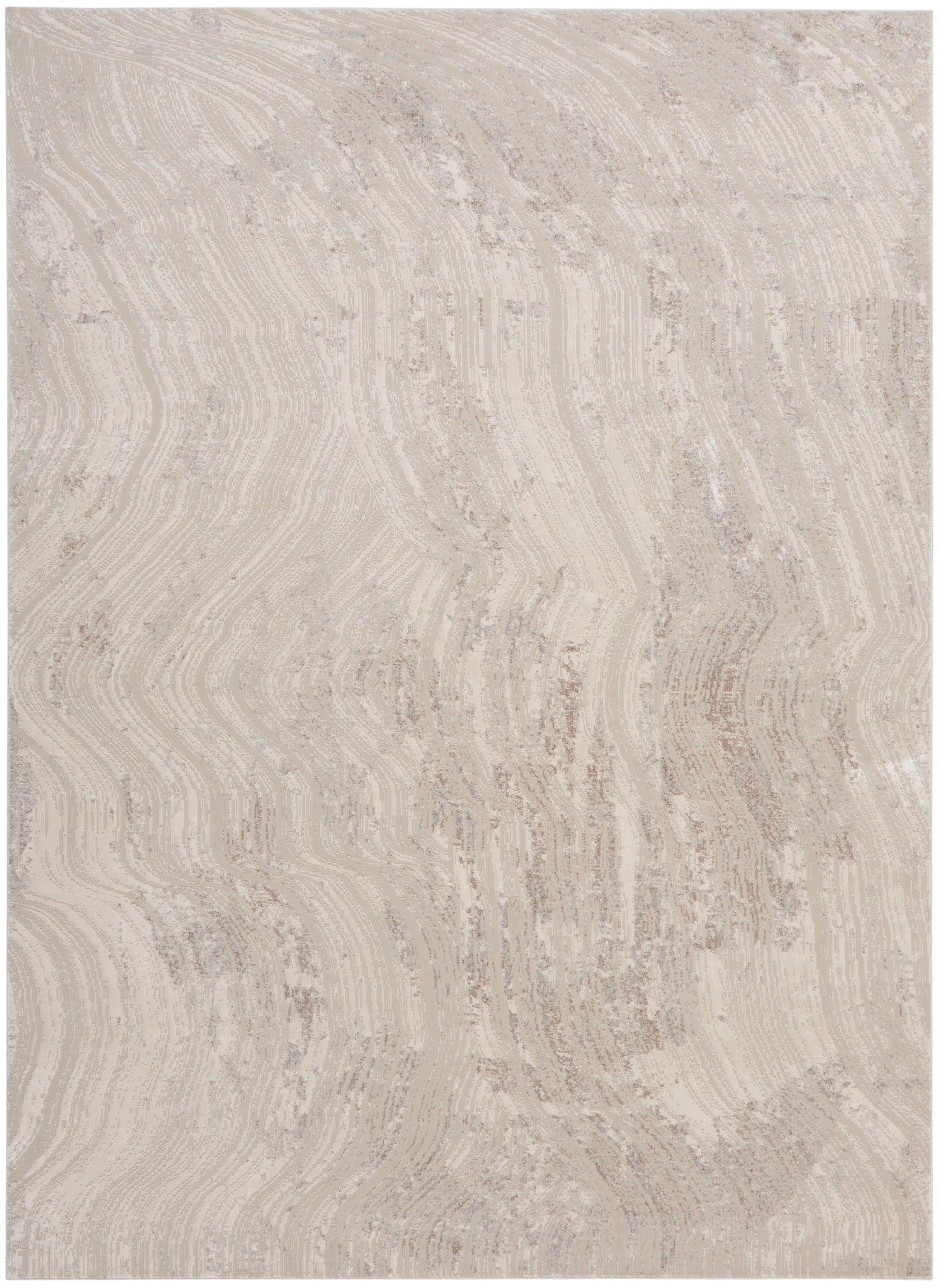 Calvin Klein CK024 Irradiant IRR04 Silver Grey Contemporary Power-loomed Rug