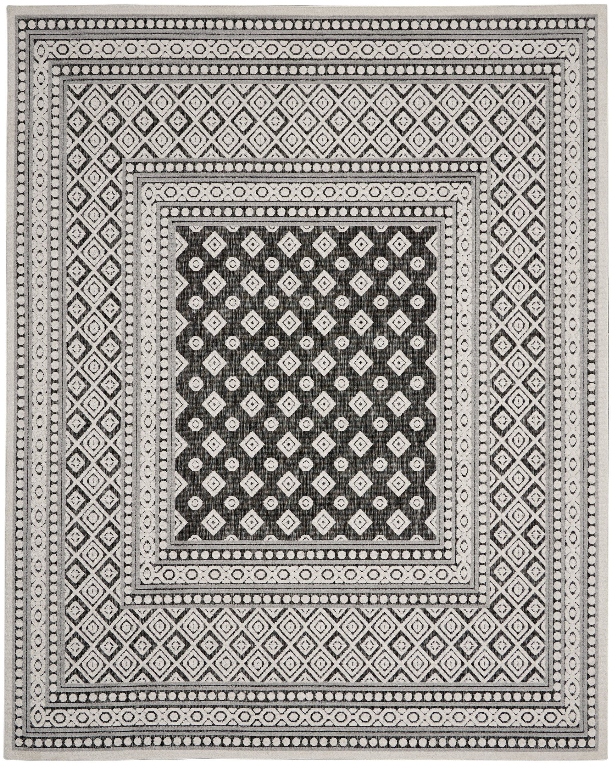 Nourison Home Key Largo  Dark Grey  Transitional