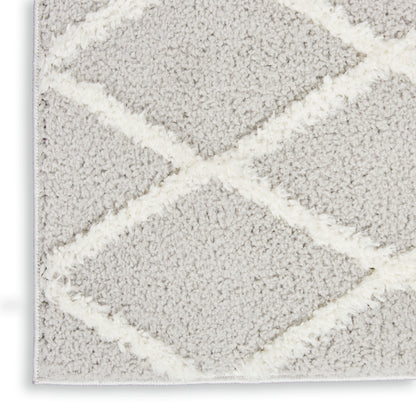 Nourison Home Feather Soft  Grey Ivory  Contemporary