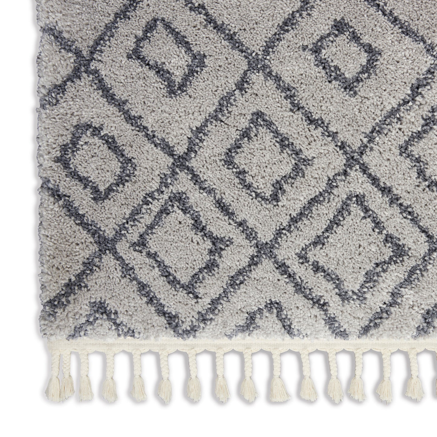 Nourison Home Serenity Shag  Grey Slate  