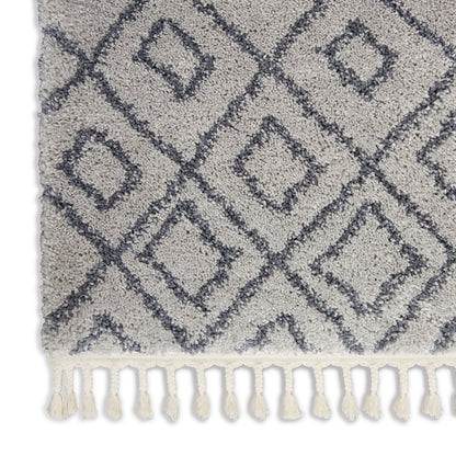 Nourison Home Serenity Shag  Grey Slate  