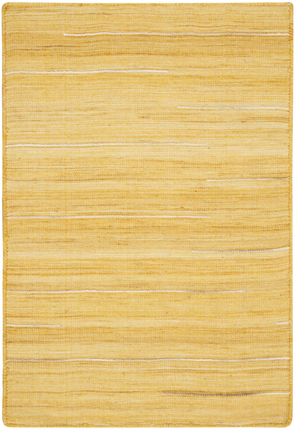 Nourison Home Interweave IWV01 Yellow Contemporary Loom-woven Rug