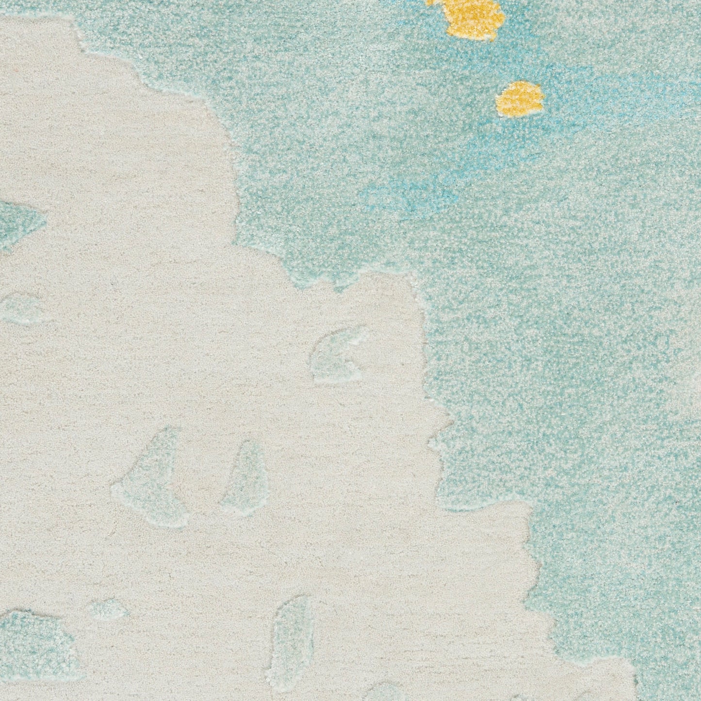 Nourison Home Prismatic  Seafoam Gold  Contemporary