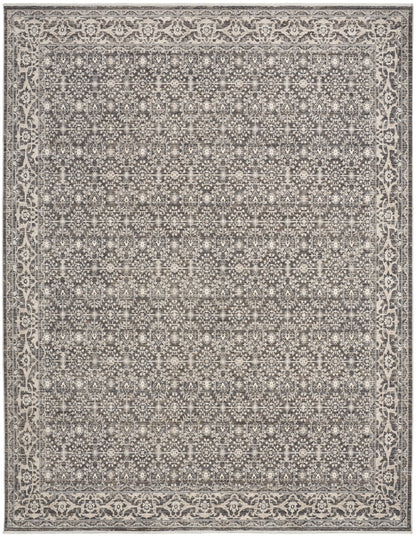 Nourison Home Shadows  Charcoal Ivory  Traditional