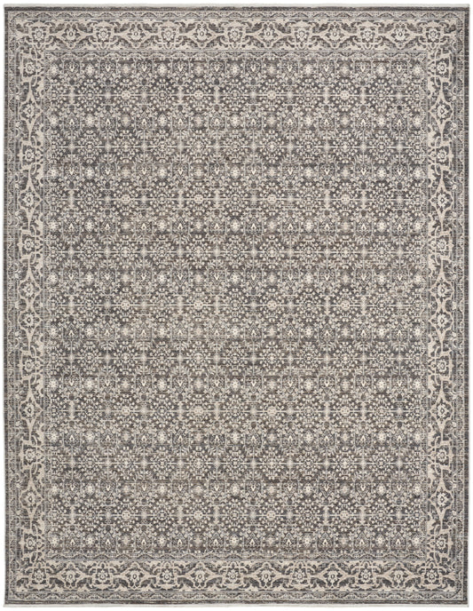 Nourison Home Shadows  Charcoal Ivory  Traditional
