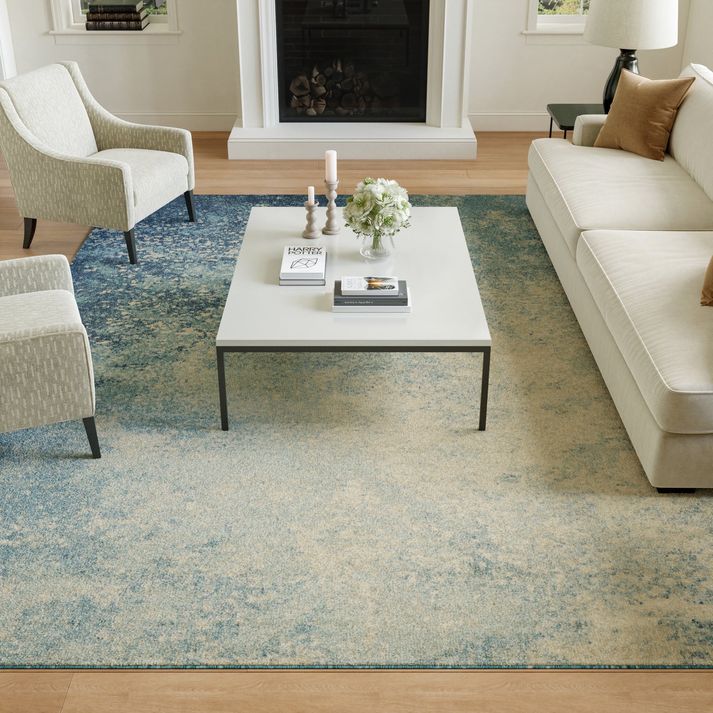 Nourison Home Passion  Navy Light Blue  Contemporary