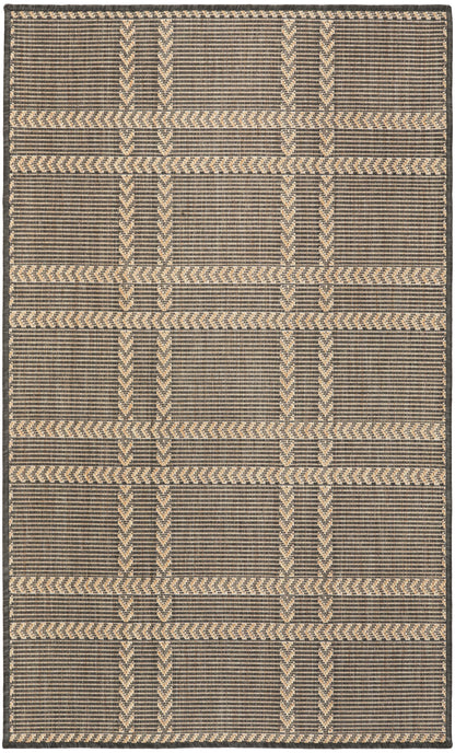 Nourison Home Horizon Indoor/Outdoor HOZ04 Charcoal Contemporary Power-loomed Rug