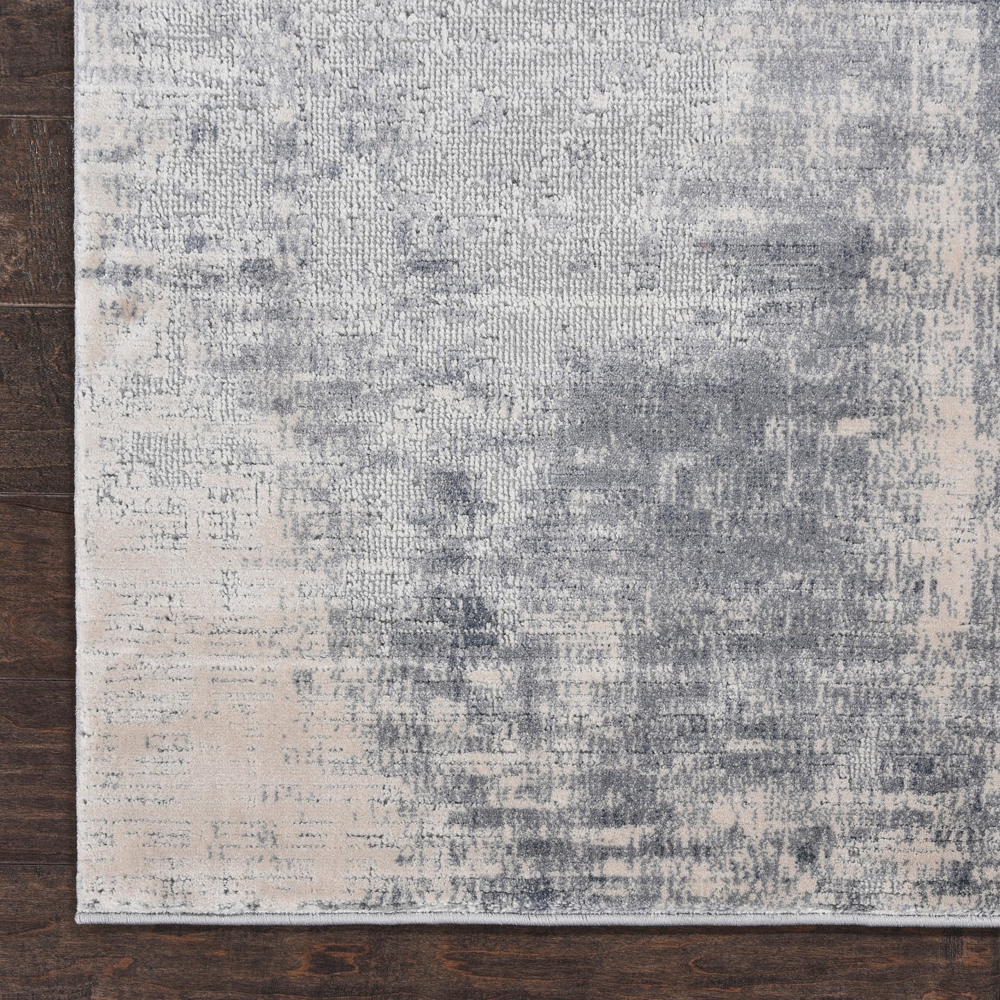 Nourison Home Rustic Textures  Blue Ivory  Contemporary