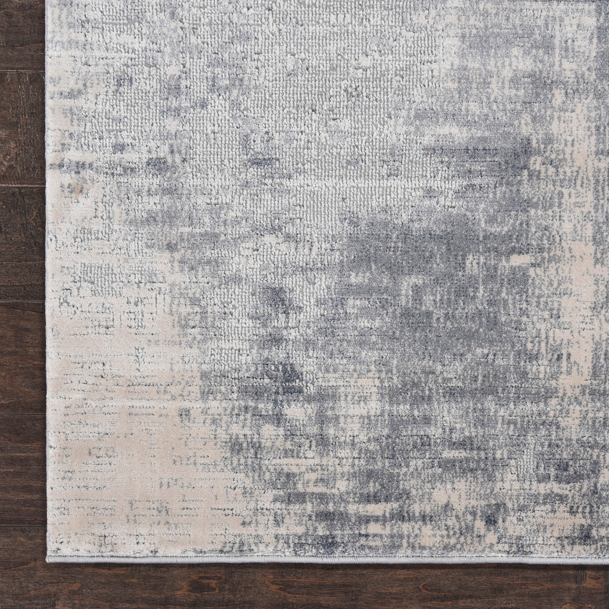 Nourison Home Rustic Textures  Blue Ivory  Contemporary