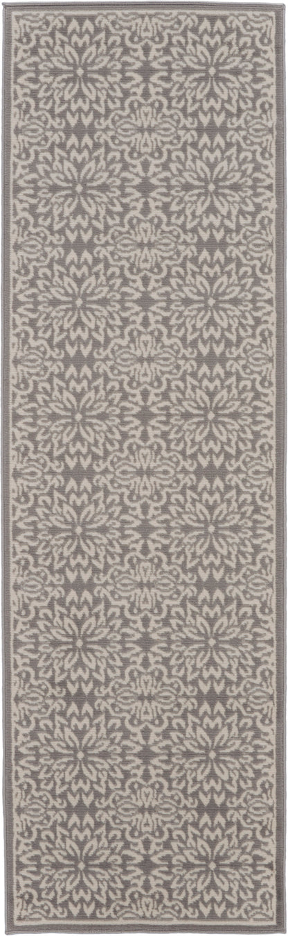 Nourison Home Jubilant JUB06 Ivory Grey Transitional Power-loomed Rug