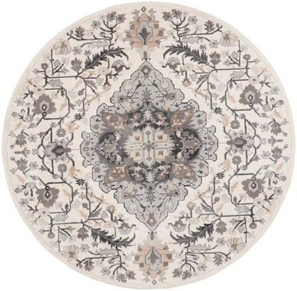 Nourison Home Elation ETN09 Ivory Grey Traditional Power-loomed Rug