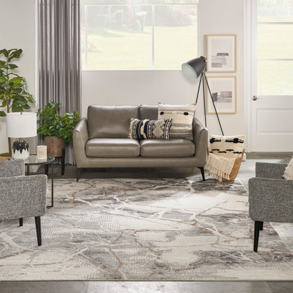 Nourison Home Elation  Ivory Grey  Contemporary