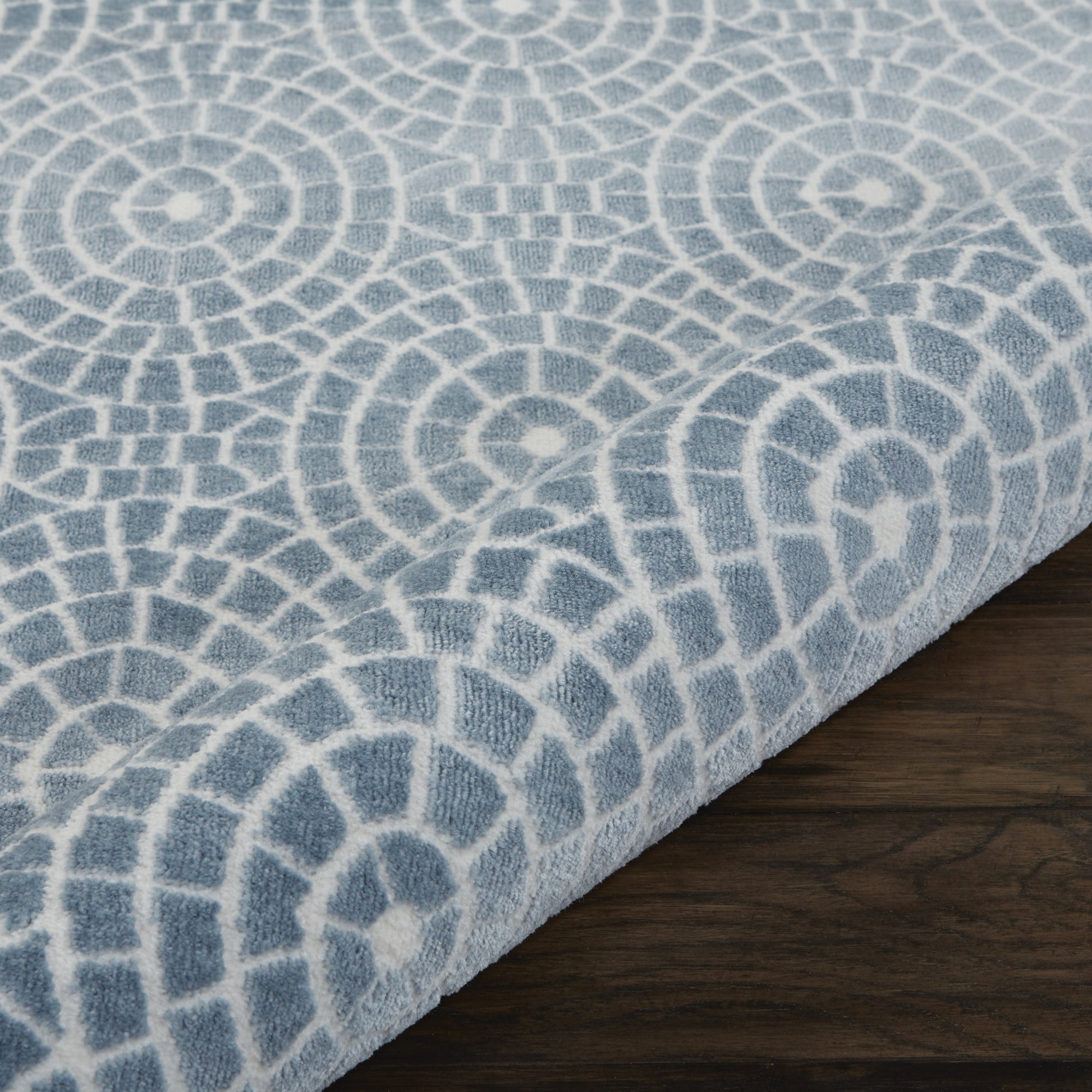 Nourison Home Urban Chic  Light Blue  Contemporary