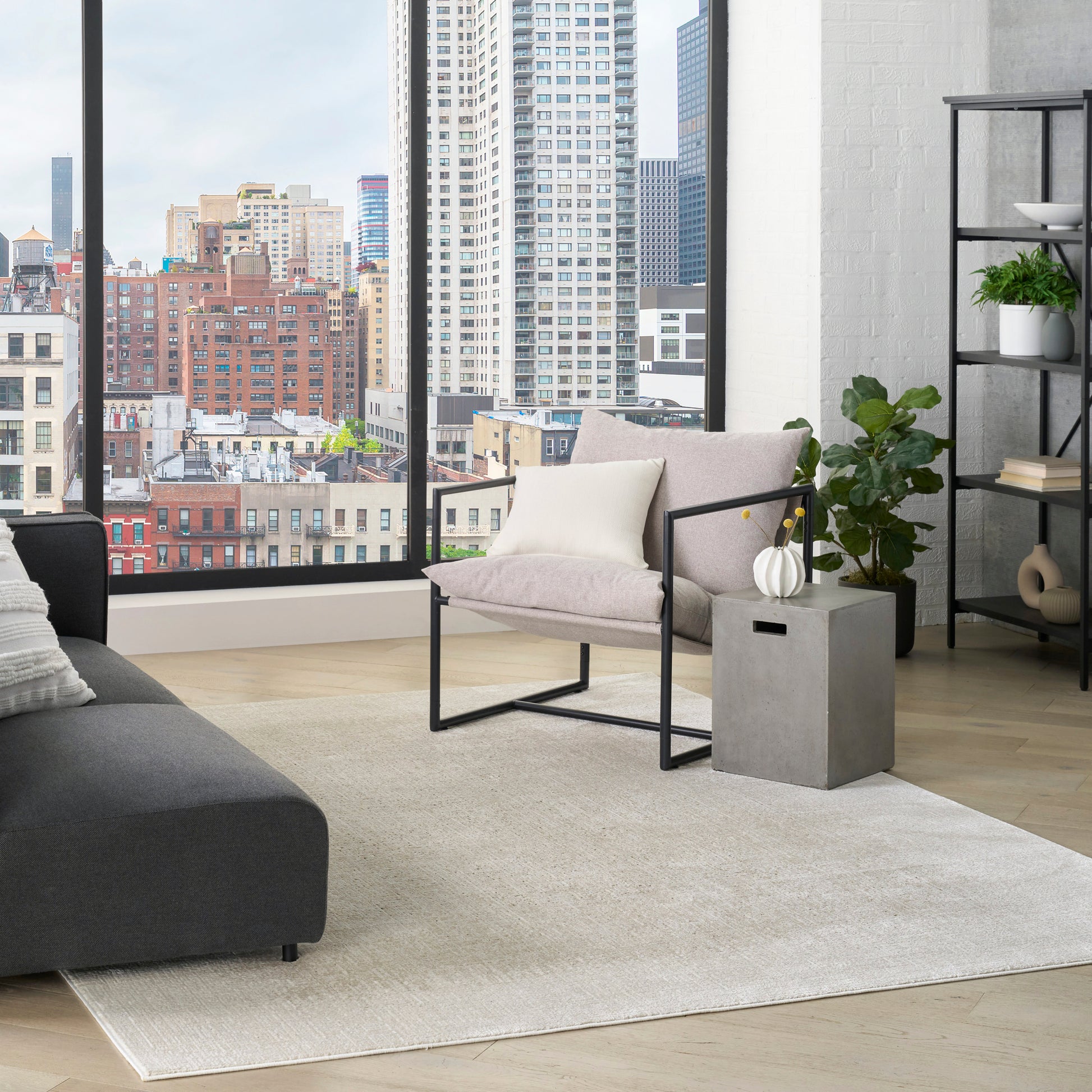 DKNY Grand Street  Ivory Beige  Contemporary
