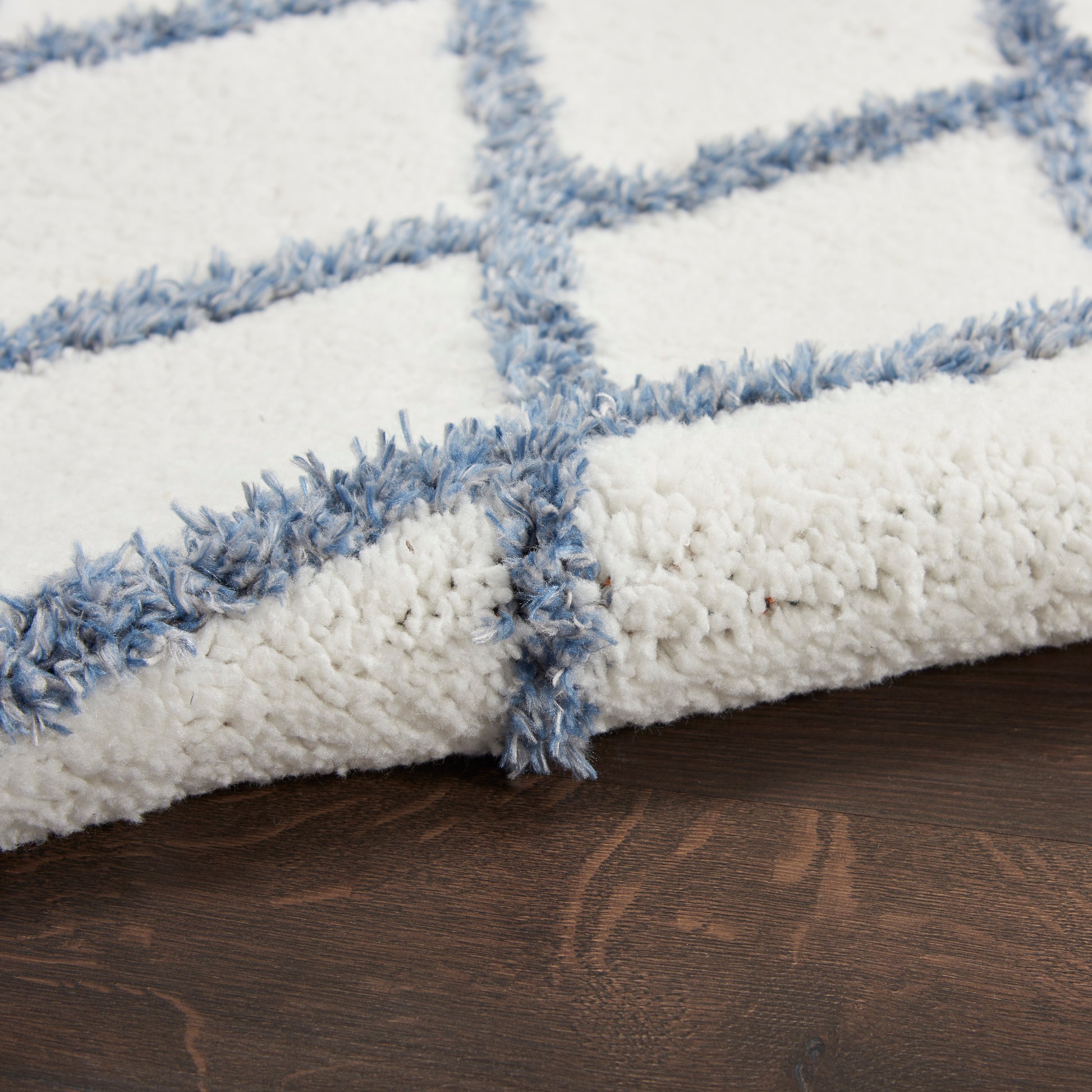 Nourison Home Feather Soft  Ivory Blue  Contemporary