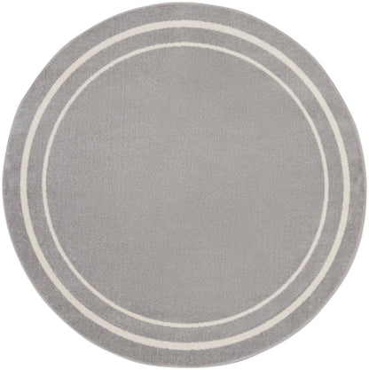 Nourison Home Nourison Essentials NRE02 Grey Ivory Contemporary Power-loomed Rug